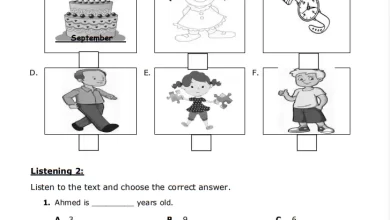 اختبار-الإنجليزية-للصف-الثالث-الفصل-الأول-PDF
