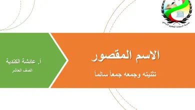 الاسم-المقصور-للصف-العاشر-الفصل-الأول