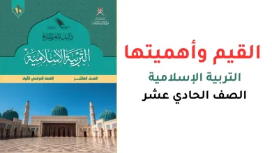 القيم-وأهميتها-التربية-الإسلامية-الصف-الحادي-عشر