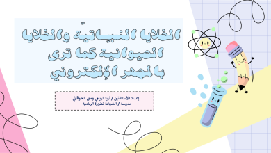 ملخص-درس-الخلايا-النباتية-والخلايا-الحيوانية-كما-ترى-بالمجهر-الإلكتروني-1