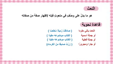 ملخص-درس-النعت-للصف-الثامن-PDF