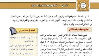 تقرير-عن-عمان-الموقع-ومظاهر-السطح