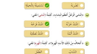 حل-أسئلة-درس-مخ-الوعل-للصف-الرابع-