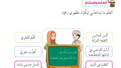 درس-مظهري-عنوان-شخصيتي-للصف-الثاني-الفصل-الثاني