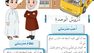 شرح-الوحدة-الأولى-مدرستي-كتاب-المهارات-الحياتية-الصف-الأول