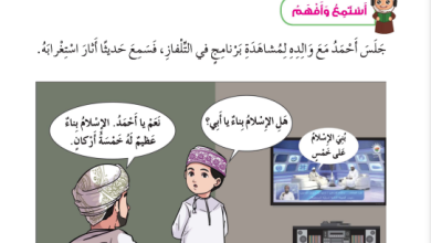 شرح-درس-أركان-الإسلام-كتاب-ديني-حياتي-الصف-الثاني-الفصل-الأول