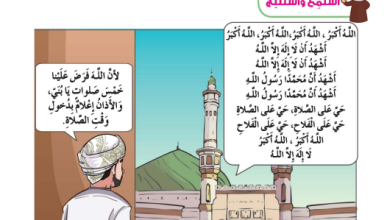 شرح-درس-الآذان-والإقامة-كتاب-ديني-حياتي-الصف-الثاني-الفصل-الأول
